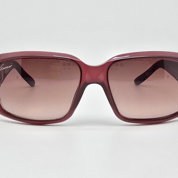 Gucci GG3506/S WO1J6 Bordeaux Opal Frame Brown Gradient Lens Sunglasses Italy main image 5